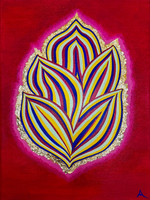 Vibrant Lotus by artist Allison Bailleres